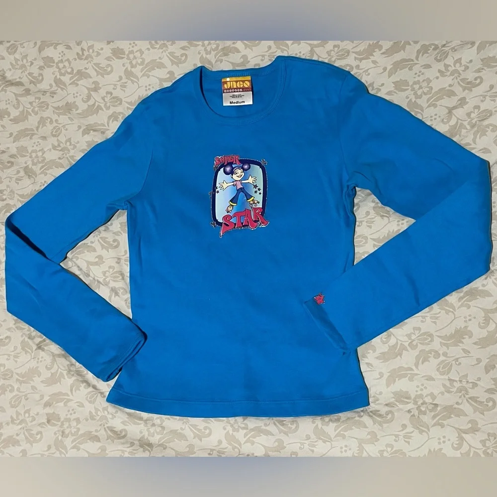 Vintage 90’s RARE JNCO ladies long sleeve Medium shirt - Picture 1 of 4